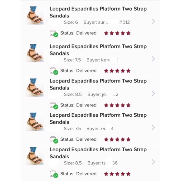 Leopard Espadrilles Platform Two Strap Sandals - Picture 3 of 5